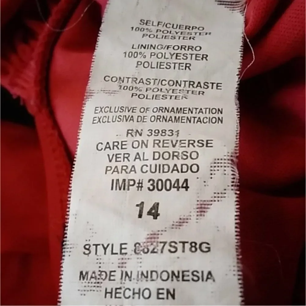 🥰My Michelle Red Ruffled Kids Dress Size 14